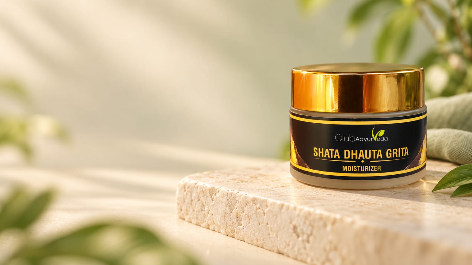 Ayurvedic Wellness Setting on Stone Slab