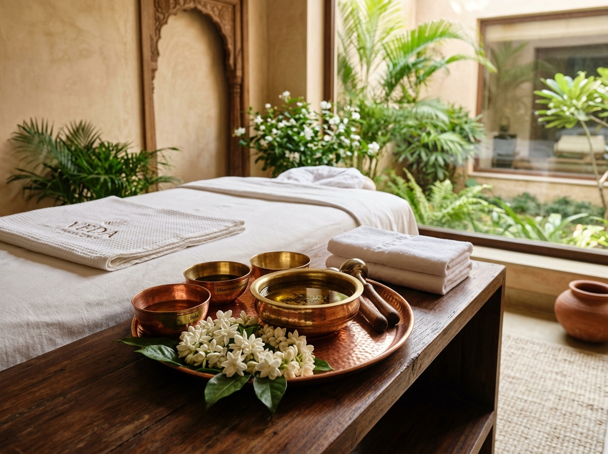 Holistic Ayurvedic Wellness Room & Copper Utensils